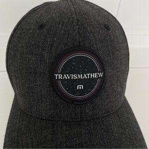 Travis Mathew Boston Side Car Flex Hat Heathered Charcoal S/M